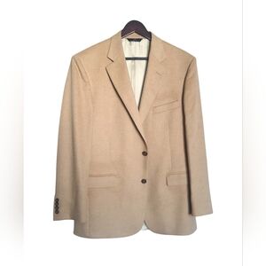 Brooks Brothers Camel Hair Men's Sport Coat Blazer 42L *Flawed